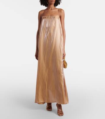 Maxikleid Delfina aus Satin | Staud