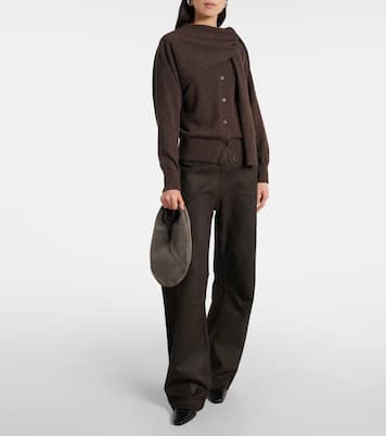 Schultertasche Ora Mini aus Veloursleder | Aesther Ekme