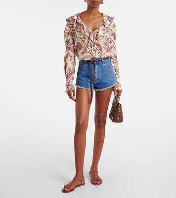 Sandalen Diana aus Satin mit Kristallen | Rene Caovilla