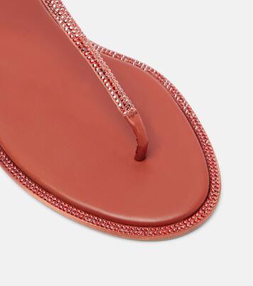 Sandalen Diana aus Satin mit Kristallen | Rene Caovilla