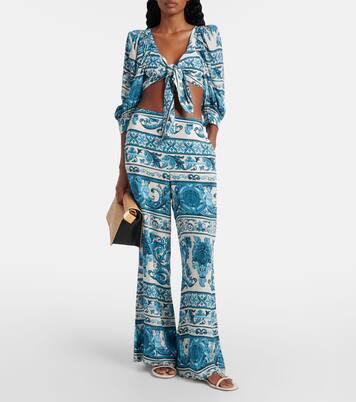 Pantalon ample imprimé | Adriana Degreas