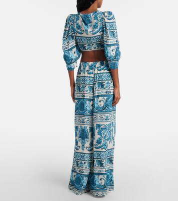 Pantalon ample imprimé | Adriana Degreas