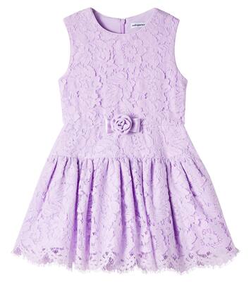 Bow-detail lace dress | Self-Portrait Kids