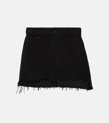 Distressed Minirock aus Denim  | Balenciaga