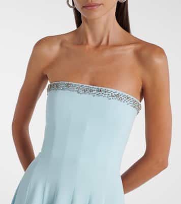 Verziertes Cocktailkleid Aldina aus Crêpe | Costarellos