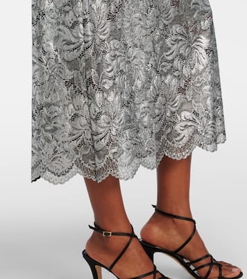 Jupe midi en dentelle | Rabanne