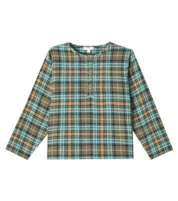 Camicia Sebastian in cotone a quadri | Bebe Organic