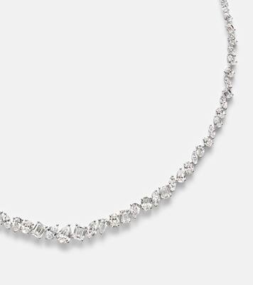 Collier en or blanc 18 ct et diamants | Kamyen