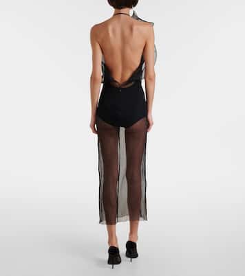 Abito midi in organza di seta | Magda Butrym