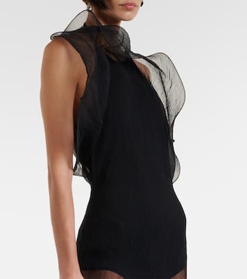 Abito midi in organza di seta | Magda Butrym