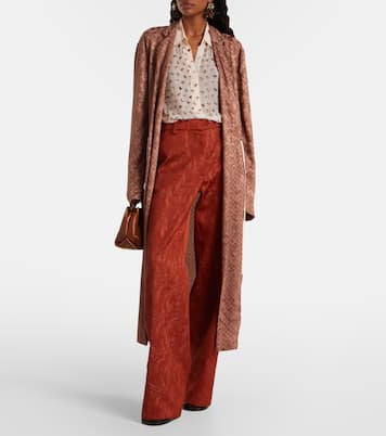 Pantalon droit en jacquard | Dries Van Noten