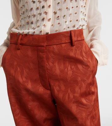 Pantalon droit en jacquard | Dries Van Noten