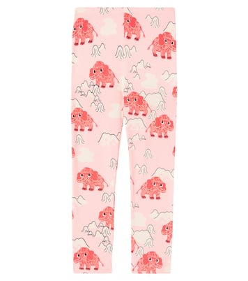 Mammoths printed cotton-blend leggings | Mini Rodini