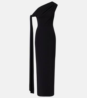 Robe longue Irina en crêpe | Solace London