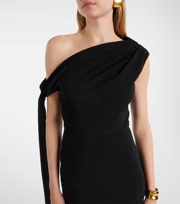 Robe longue Irina en crêpe | Solace London