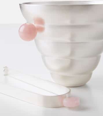 Silver-plated ice bucket and tongs set | Natalia Criado