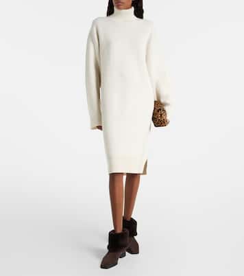 Ankle Boots aus Veloursleder mit Shearling | Toteme