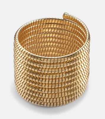 Trisolina 18kt gold bangle with diamonds | Marina B