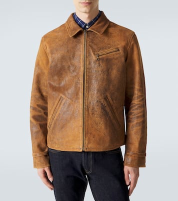 Newsboy leather jacket | Polo Ralph Lauren