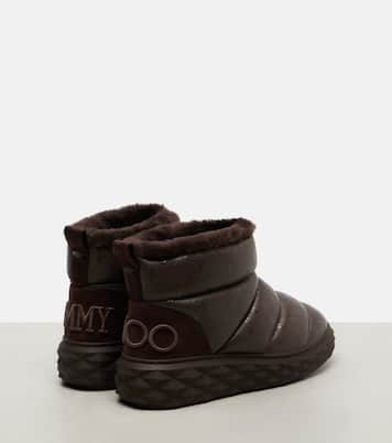 Bottines après-ski Xan en cuir et shearling | Jimmy Choo