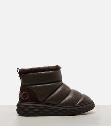 Bottines après-ski Xan en cuir et shearling | Jimmy Choo