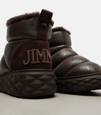 Bottines après-ski Xan en cuir et shearling | Jimmy Choo