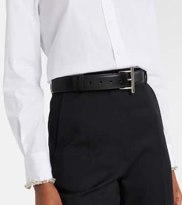 T-Bar Hip leather belt | McQueen