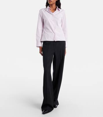 Pinstripe cotton poplin shirt | Calvin Klein Collection