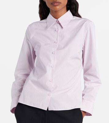 Pinstripe cotton poplin shirt | Calvin Klein Collection