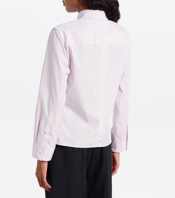 Pinstripe cotton poplin shirt | Calvin Klein Collection