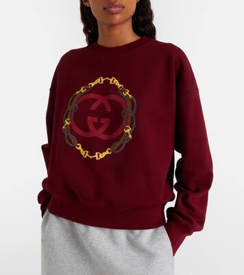 Besticktes Sweatshirt aus Baumwolle | Gucci