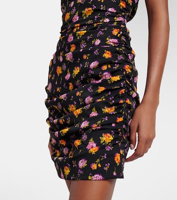 Floral silk-blend charmeuse minidress | Dolce&Gabbana