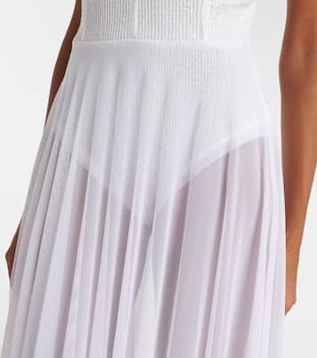 Robe aus Mesh mit Pailletten | Norma Kamali
