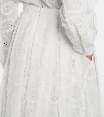 Bestickter Maxirock aus einem Baumwollgemisch | Elie Saab