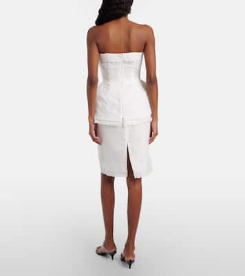 Midirock aus Baumwolle und Leinen | Magda Butrym