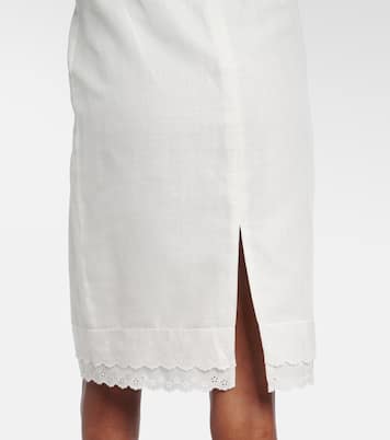 Midirock aus Baumwolle und Leinen | Magda Butrym