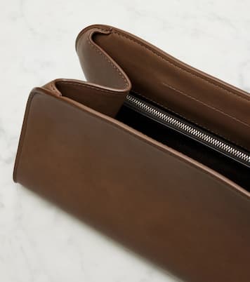 Peggy Small leather clutch | The Row