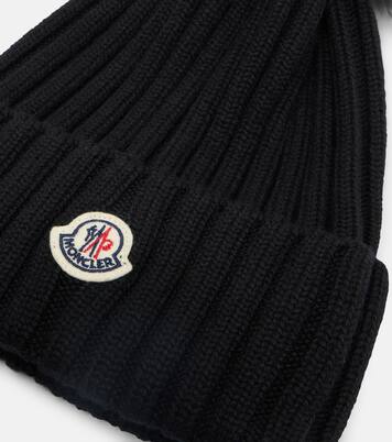 قبعة بيني من الصوف الخام بحبكة مضلعة | Moncler