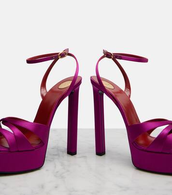 Sandalen Chandelle aus Satin | Saint Laurent