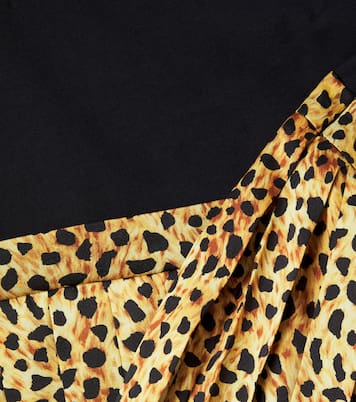 Kleid aus Baumwoll-Jersey und Twill | Versace Kids