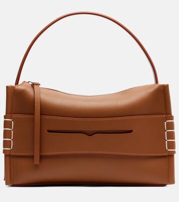 Loafer leather top-handle bag | JW Anderson