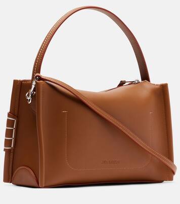 Loafer leather top-handle bag | JW Anderson