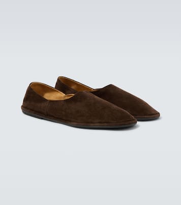 Chaussures slip-on Canal en daim | The Row