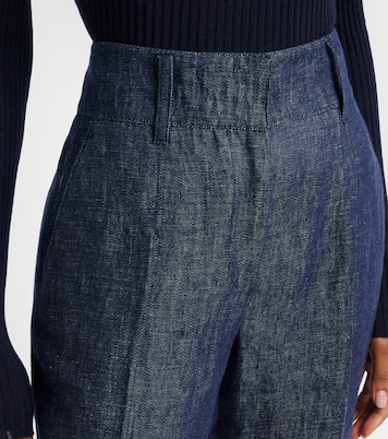 Pantaloni flared Rhein in lino | Gabriela Hearst