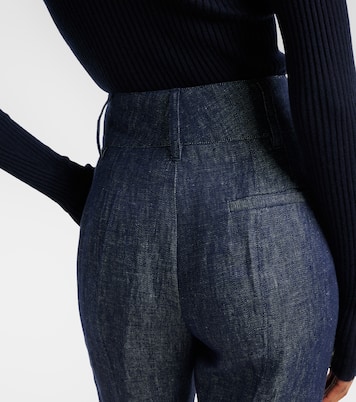 Pantaloni flared Rhein in lino | Gabriela Hearst
