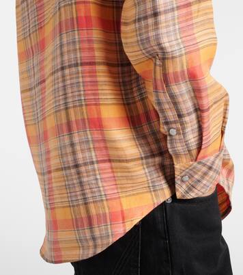 Twilight linen shirt with moonstone | God's True Cashmere