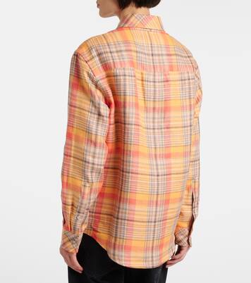 Twilight linen shirt with moonstone | God's True Cashmere