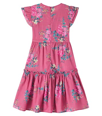 Ester floral shirred cotton dress | C'era Una Volta