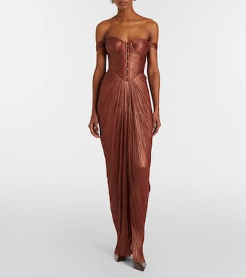 Susie silk bustier gown | Maria Lucia Hohan