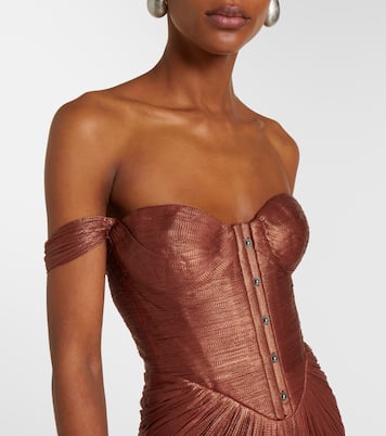 Susie silk bustier gown | Maria Lucia Hohan